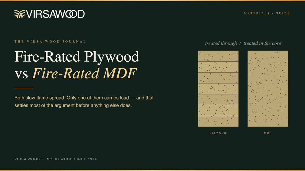 Fire-Rated Plywood vs Fire-Rated MDF: How to Choose