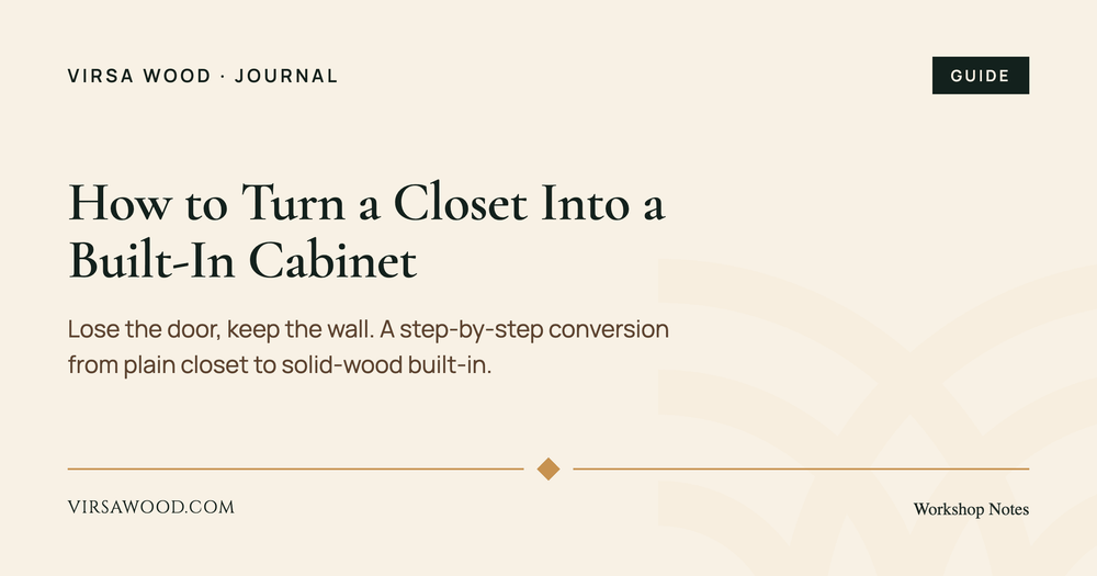 How to Turn a Closet Into a Built-In Cabinet