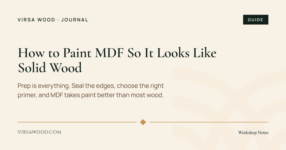 Can You Paint MDF? Priming & Painting Guide